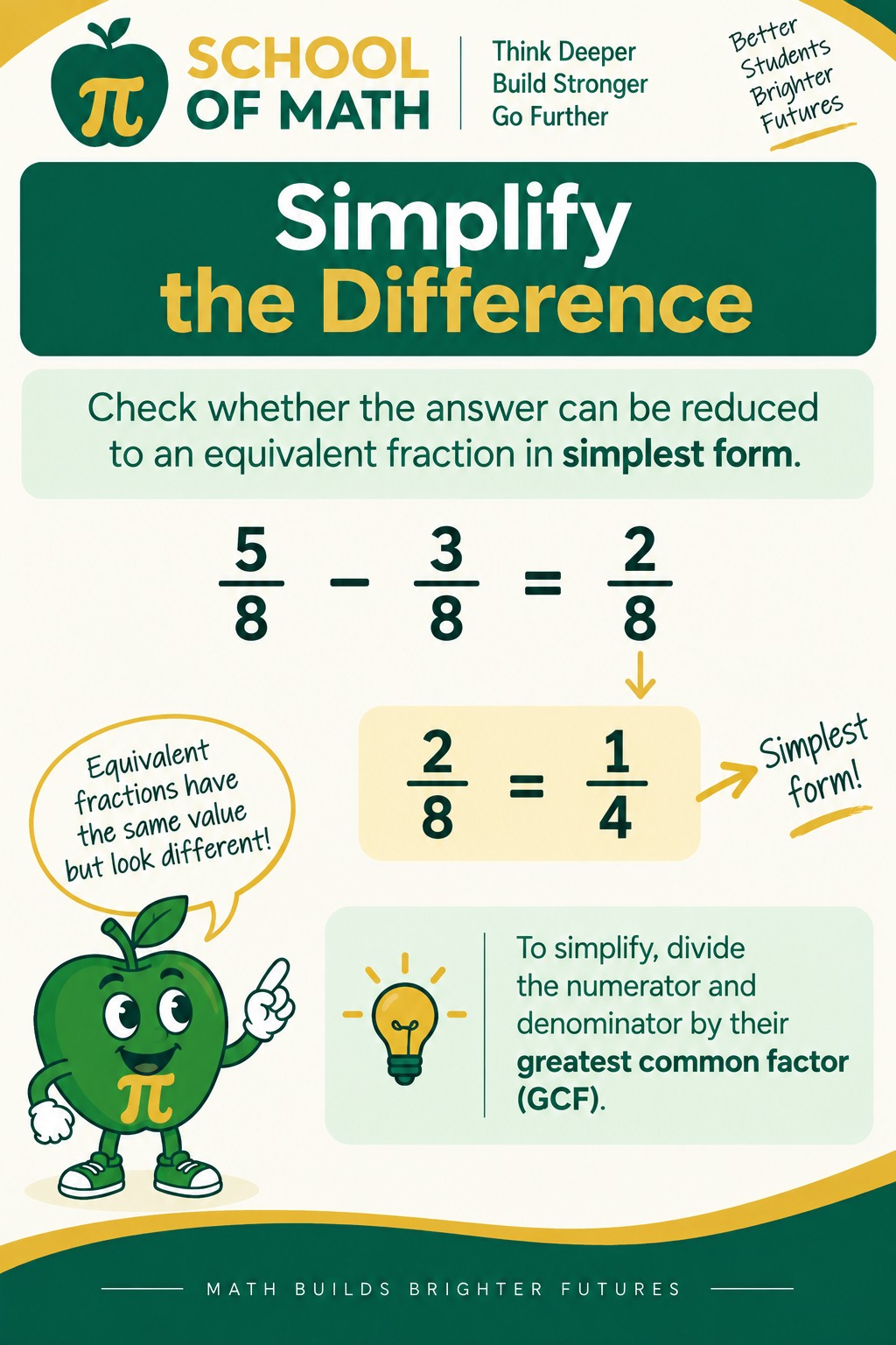 SOMATH Class 12 poster: Simplify the difference.