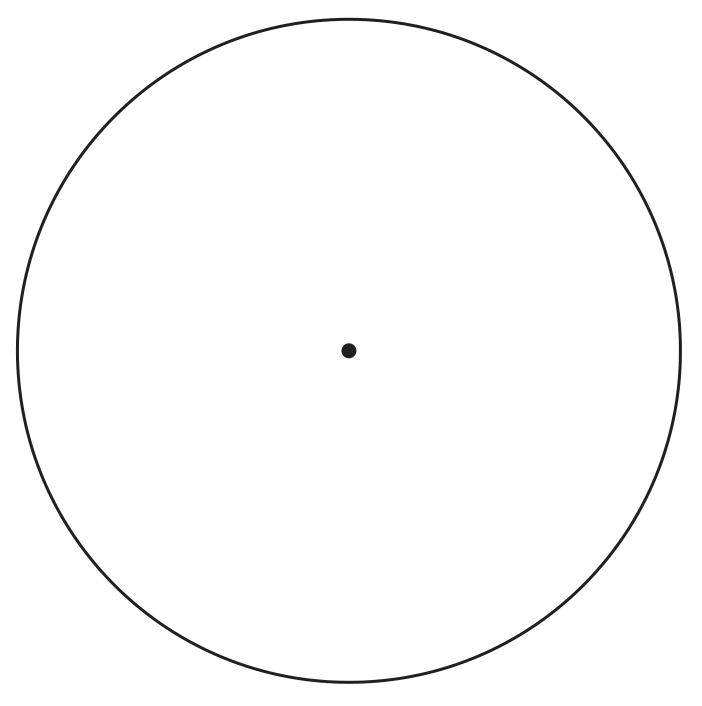 Original August 2026 Geometry Regents Question 29 diagram: Constructing an inscribed equilateral triangle